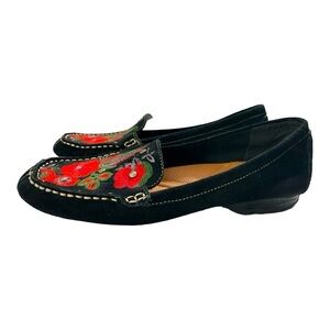 BARETRAPS Otella Loafers Suede
Leather Embroidered Slip On Driving
Shoes 11M